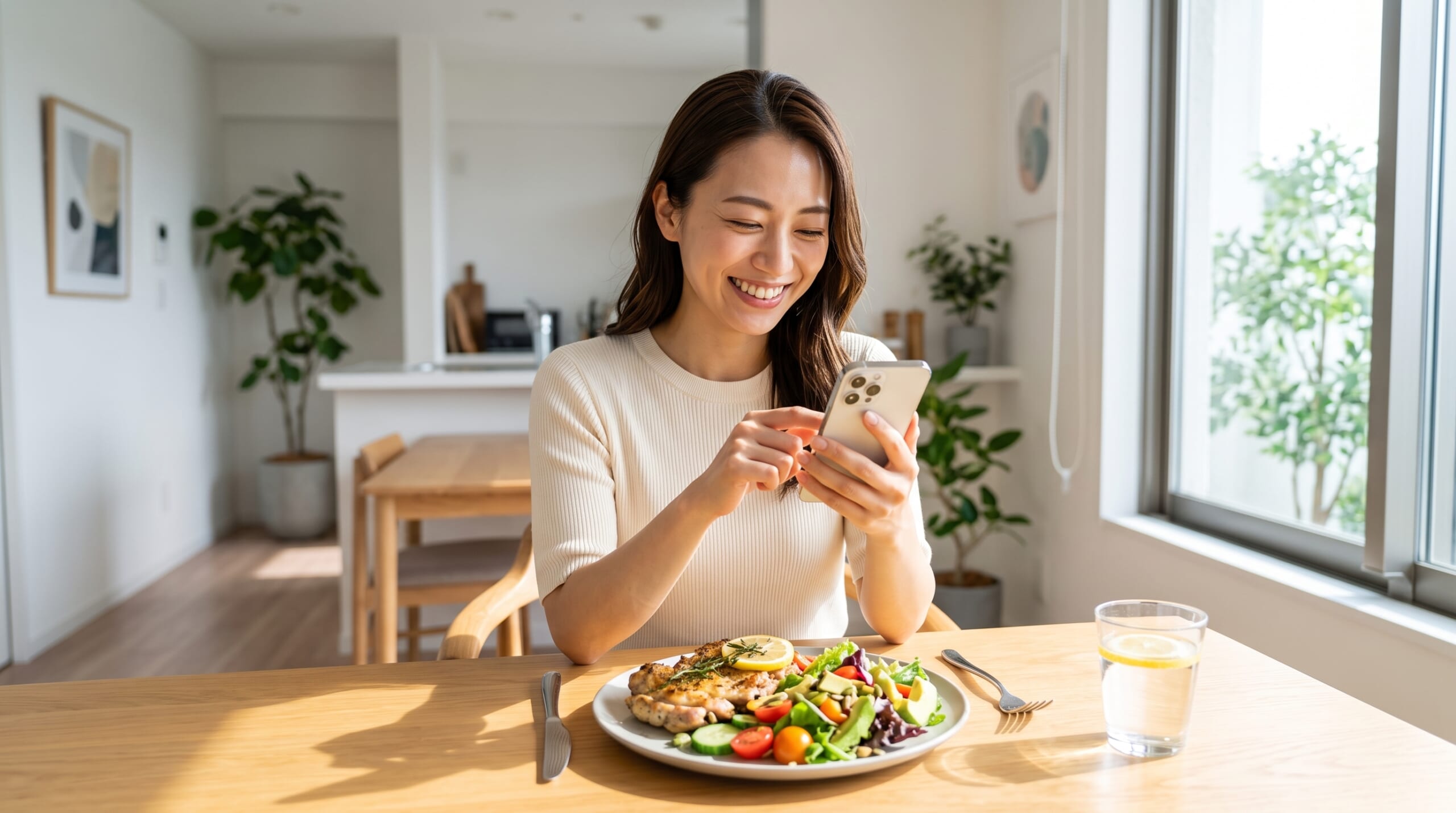 LINEでの「ストレスフリーな食事サポート」